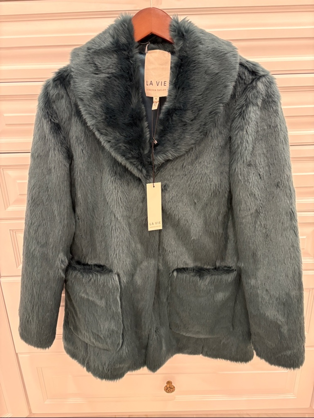 Rebecca Taylor Women’s Faux Fur Coat - Arctic Blue